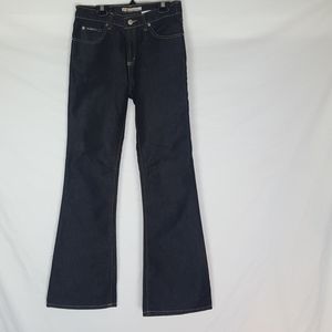 Blue Asphalt Wide Leg Flare Jean Black SZ 3